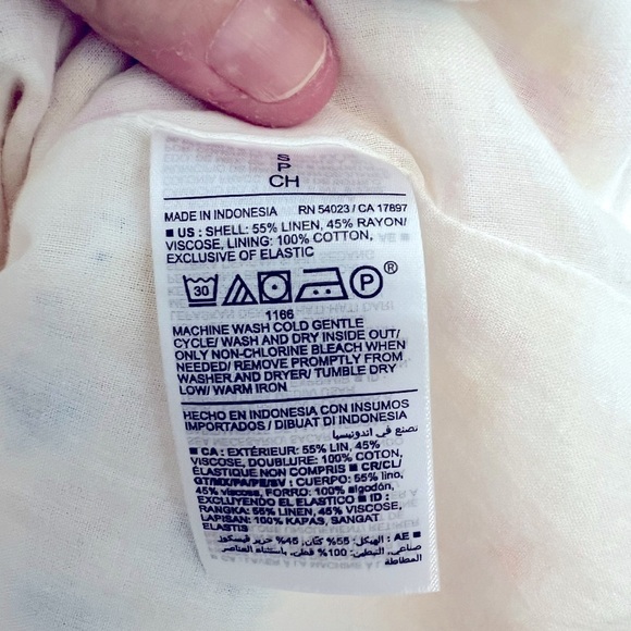 Old Navy Yellow Floral Cami Linen Pockets Dress Size S - Picture 8 of 9